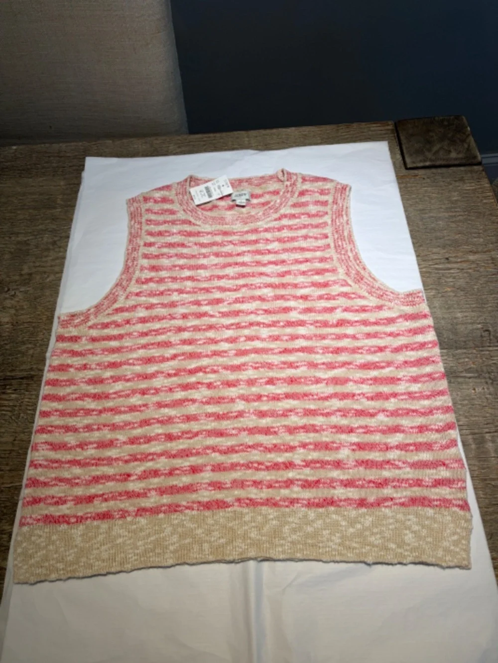 J CREW Beach Sweater Tank, Size L